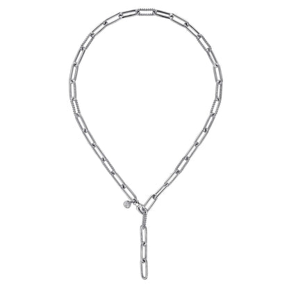 925 Sterling Silver Y Chain Necklace