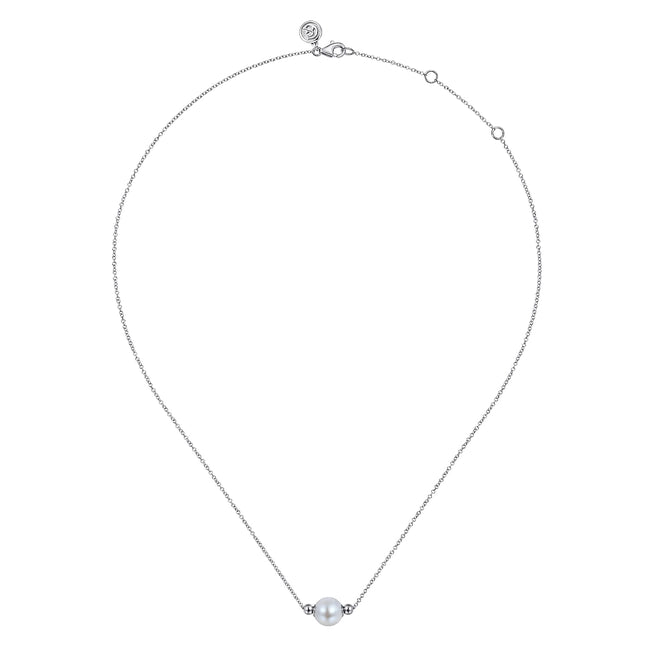 925 Sterling Silver Pearl Bujukan Fashion Necklace