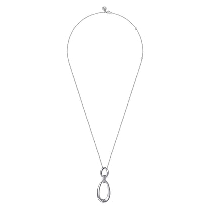 925 Sterling Silver Bujukan Drop Pendant Necklace