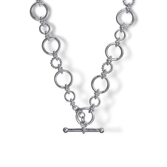 925 Sterling Silver Bujukan Link Necklace