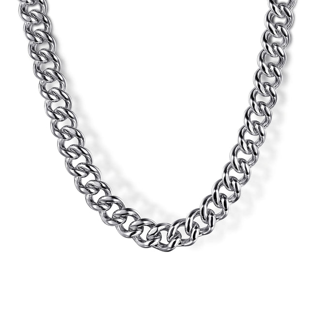 22 Inch 5mm 925 Sterling Silver Solid Men's Cuban Link Chain Necklace