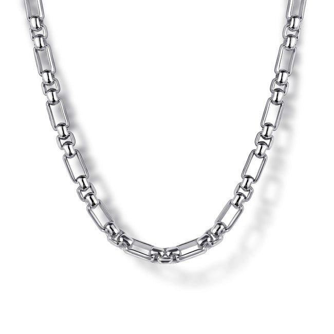 22 Inch 3mm 925 Sterling Silver Solid Figaro Chain Necklace