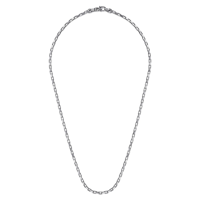 22 Inch 2.5mm 925 Sterling Silver Solid Men's Box Chain Necklace