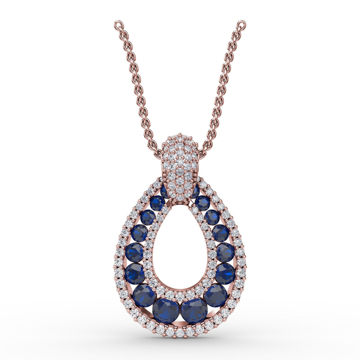 Steal The Spotlight Sapphire and Diamond Pendant