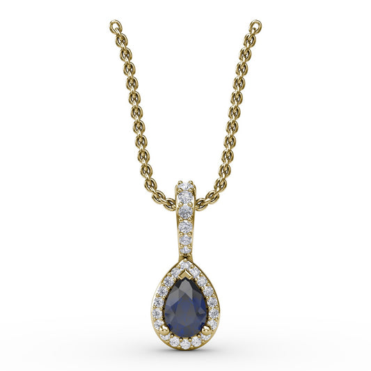 Statement Sapphire and Diamond Pendant