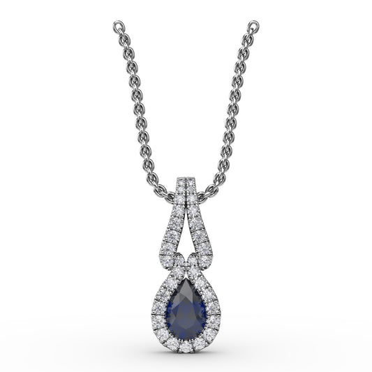 Make A Statement Sapphire and Diamond Pendant