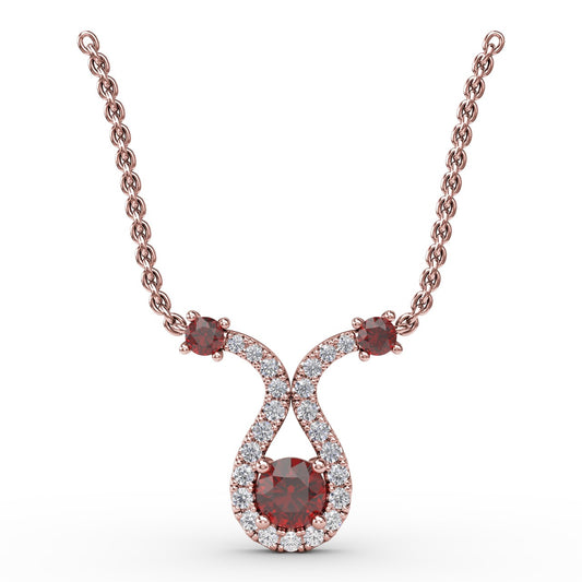 Full of Life Ruby and Diamond Pendant