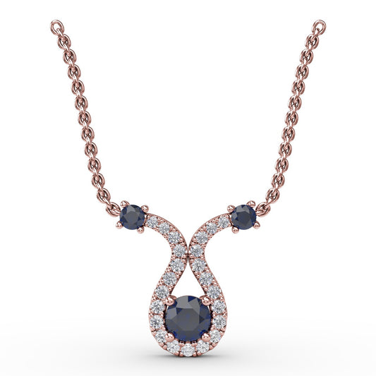 Full of Life Sapphire and Diamond Pendant