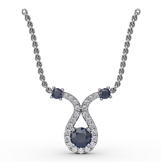 Full of Life Sapphire and Diamond Pendant