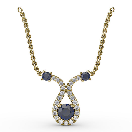 Full of Life Sapphire and Diamond Pendant