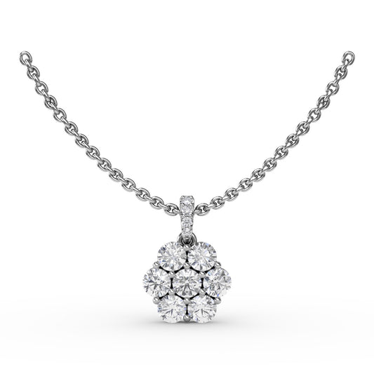 Magnolia Diamond Pendant