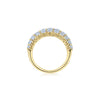 Lyric Five Row Round Diamond Ring in 18K Yellow Gold