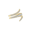 Vine Wrap Ring with Diamonds in 18k Yellow Gold