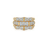 Zen Wide Diamond Ring in 18K Yellow Gold