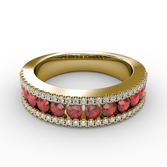 Destined To Be Ruby and Diamond Ring