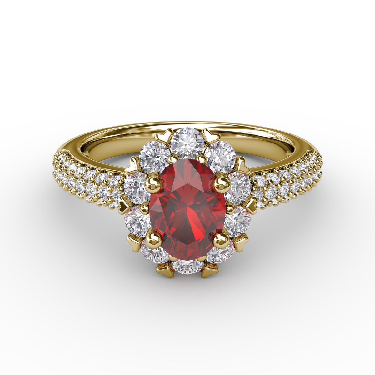 Blossoming Halo Ring