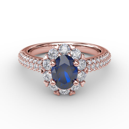 Blossoming Halo Ring