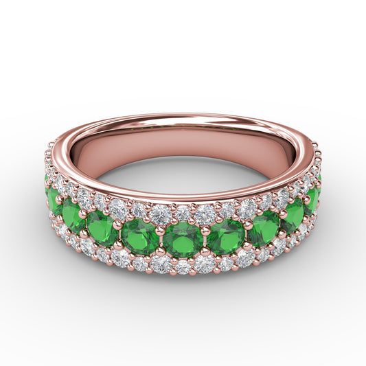 No One Like You Emerald and Diamond Ring