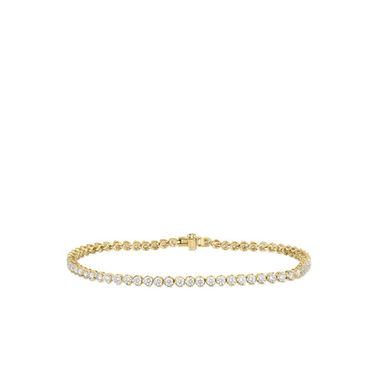 Roberto Coin Diamond Classic Wide Tennis Bracelet Diamond in 18K yellow gold