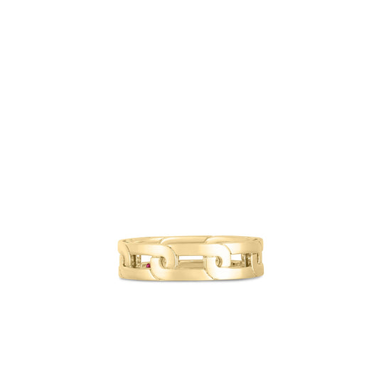 Roberto Coin Navarra Classic Ring Ring Size 6.5 in 18K yellow gold