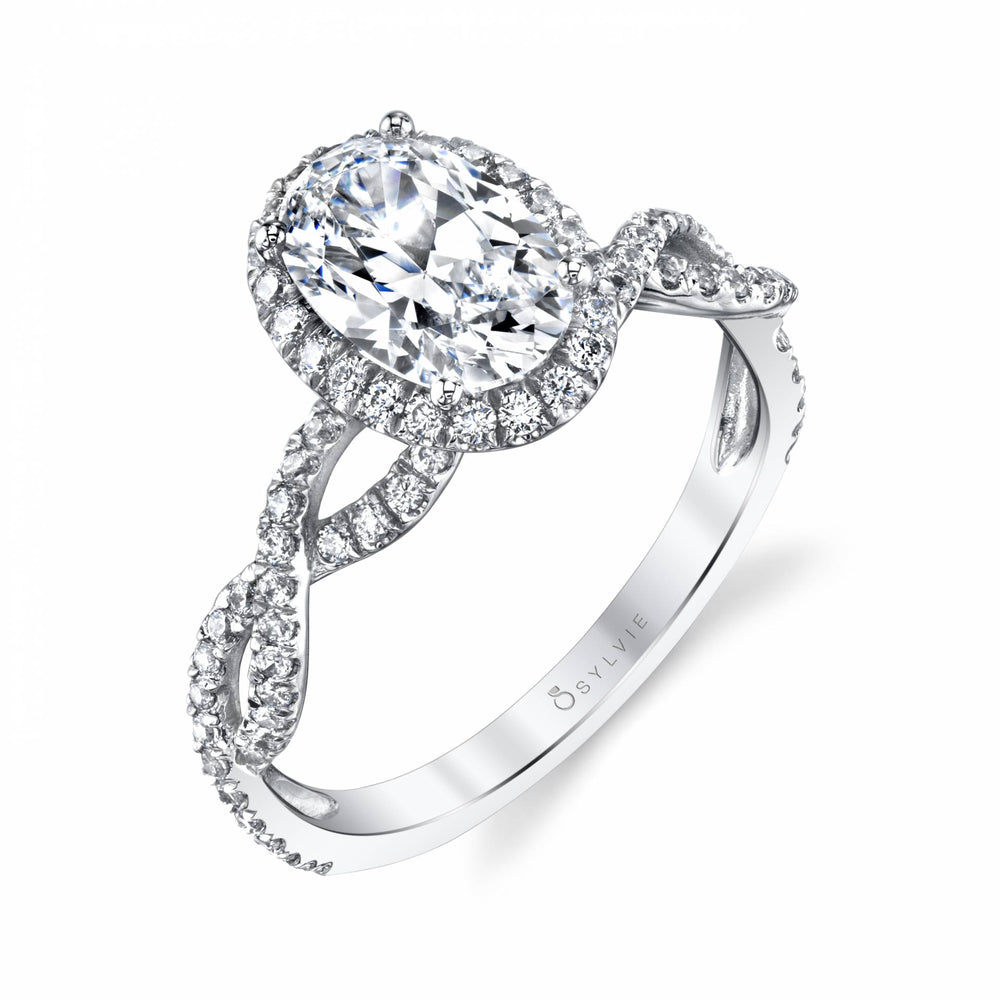 Sylvie Oval Cut Spiral Engagement Ring – Felippa