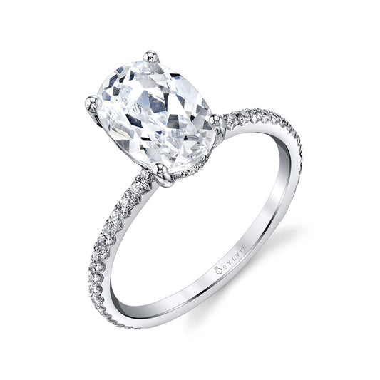 Sylvie Oval Cut Classic Engagement Ring – Maryam