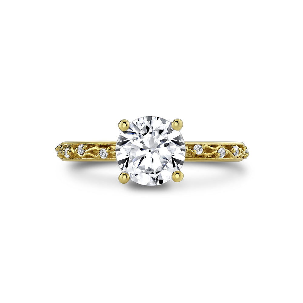 Sylvie Tulira Flower and Vine Engagement Ring - Fauna
