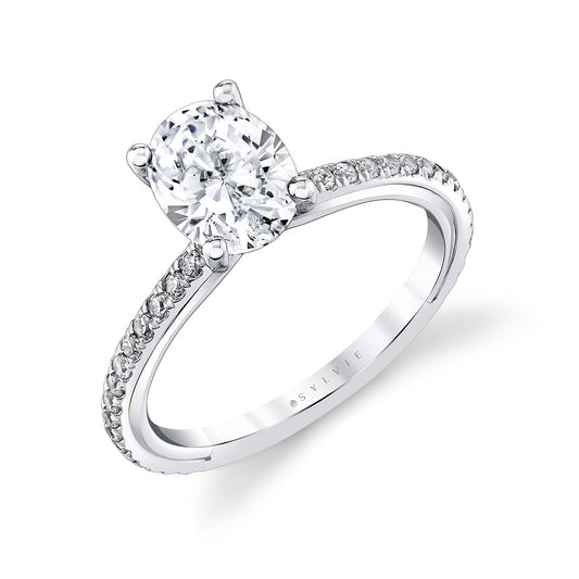 Sylvie Iconelle Two Tone Engagement Ring - Audrey