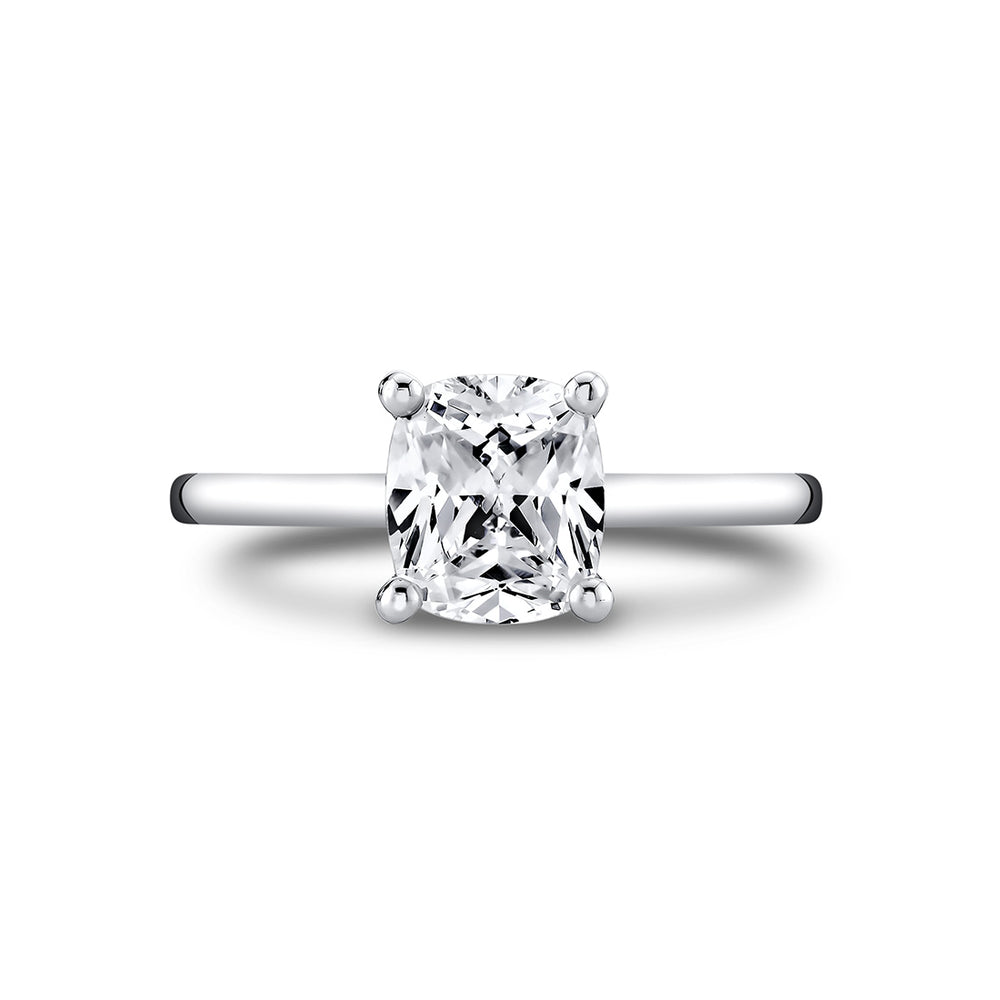 Sylvie Iconelle Solitaire Two Tone Engagement Ring - Diana