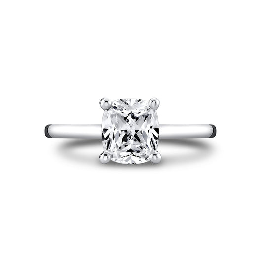 Sylvie Iconelle Solitaire Two Tone Engagement Ring - Diana