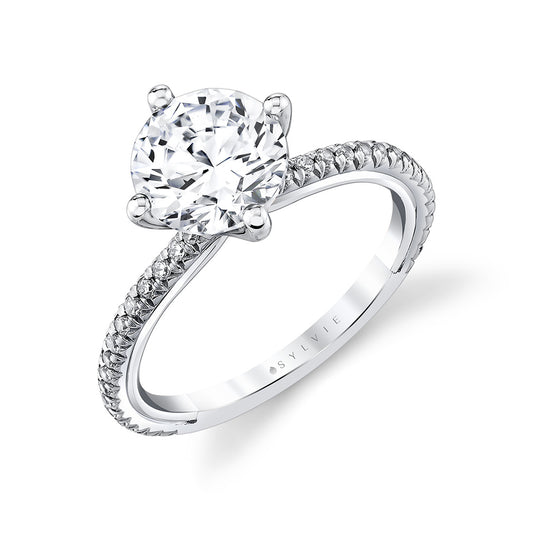 Sylvie Iconelle Compass Set Two Tone Engagement Ring – Sloane
