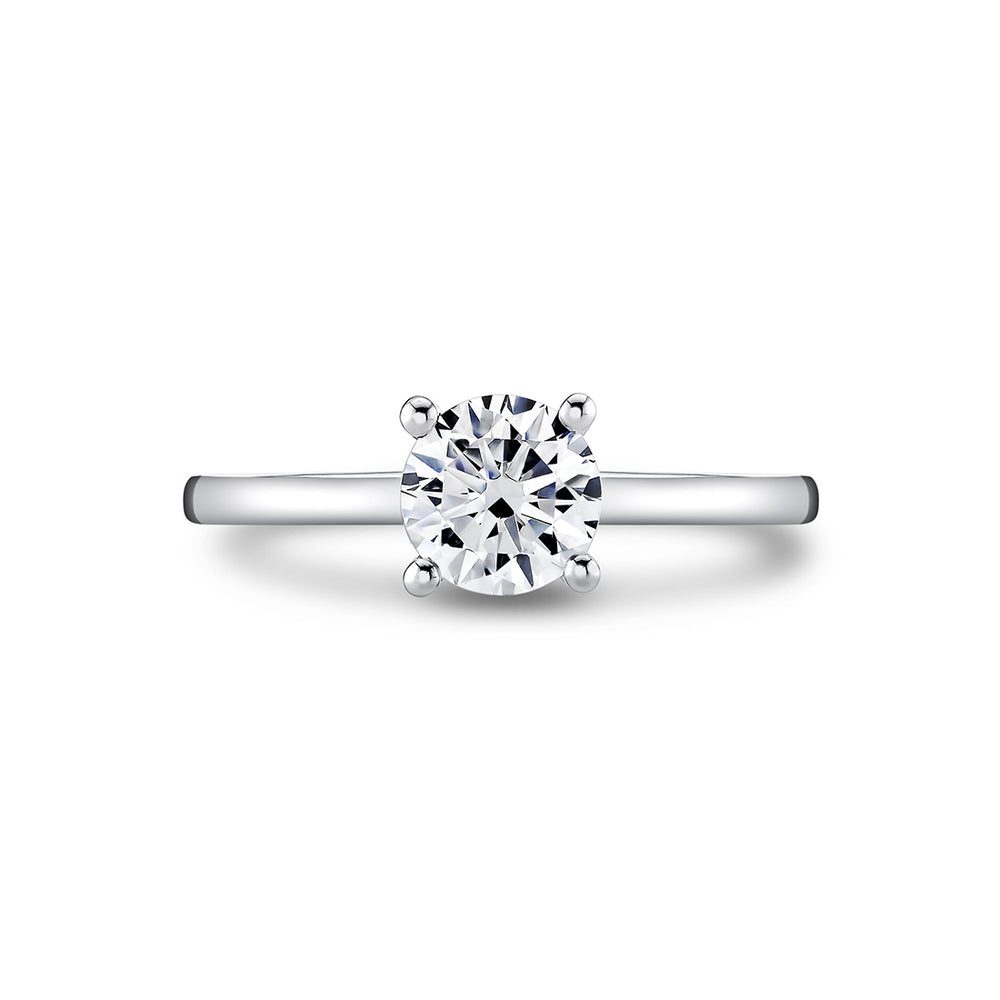 Sylvie Iconelle Solitaire Two Tone Engagement Ring - Cecily