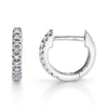 0.04CT 14K W/G DIAMOND MINI HUGGIE EARRING