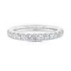 1.11CT 14K W/G DIAMOND ETERNITY BAND SZ 5.5