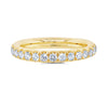 1.18CT 14K Y/G DIAMOND ETERNITY BAND SZ 6.5