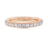 1.21CT 14K R/G DIAMOND ETERNITY BAND SZ 8