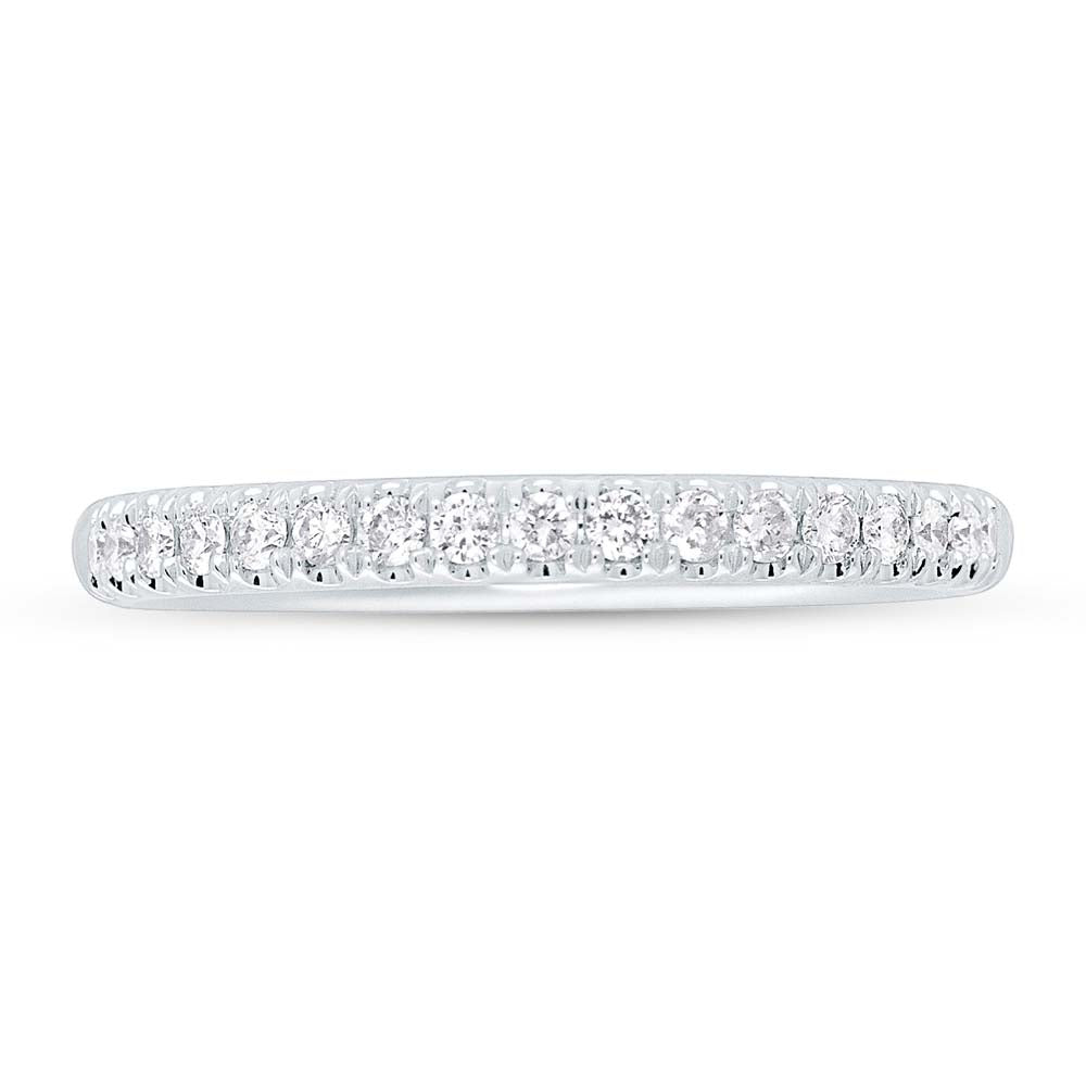 0.40CT 14K W/G DIAMOND LADY'S BAND SZ 8