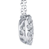 0.43CT 14K W/G DIAMOND PAVE CIRCLE NECKLACE