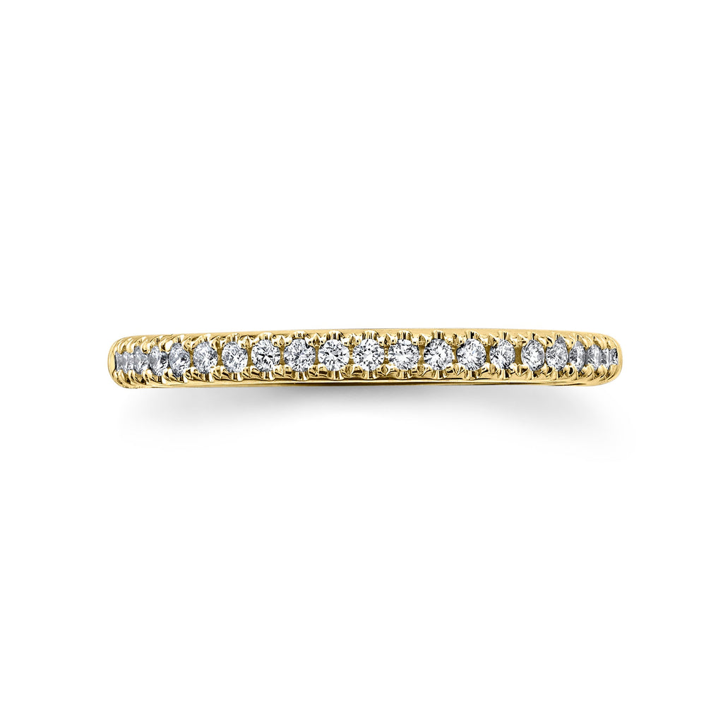 0.18CT 14K Y/G DIAMOND LADY'S BAND