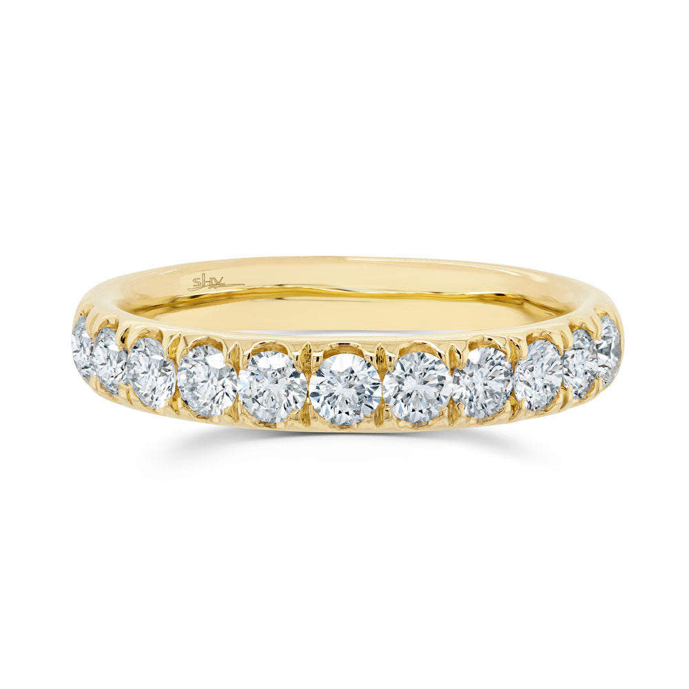 0.90CT 14K Y/G DIAMOND LADY'S BAND