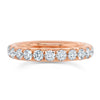 1.84CT 14K R/G DIAMOND ETERNITY BAND SZ 5