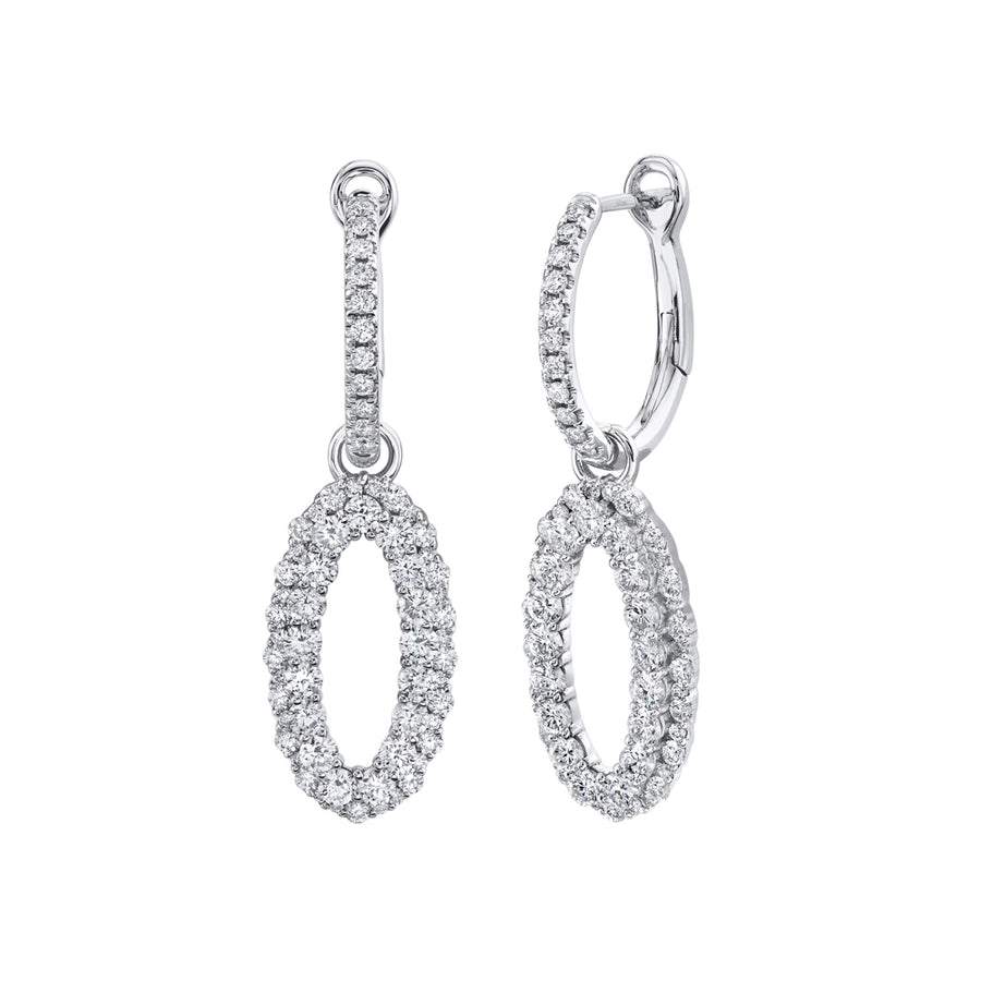 1.60CT 14K W/G DIAMOND OVAL EARRING