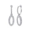 1.60CT 14K W/G DIAMOND OVAL EARRING