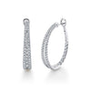 2.67CT 14K W/G DIAMOND OVAL HOOP EARRING