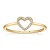 0.04CT 14K Y/G DIAMOND HEART RING