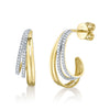 0.20CT 14K Y/G DIAMOND EARRING