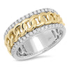 0.67CT 14K2T W/Y DIAMOND MEN'S BAND