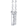 0.25CT 14K W/G DIAMOND PAVE NECKLACE