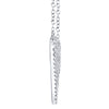 0.21CT 14K W/G DIAMOND PAVE HEART NECKLACE