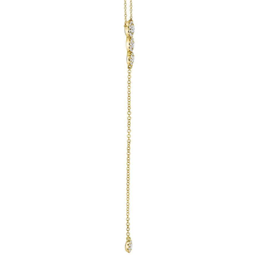 0.29CT 14K Y/G DIAMOND LARIAT NECKLACE